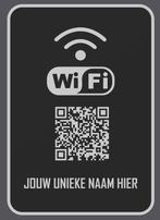 Gepersonaliseerd WiFi QR Code Bord – Nooit meer je wachtwoor, Ophalen of Verzenden, Nieuw