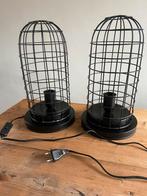 2 industriële tafellampen, Ophalen of Verzenden, Zo goed als nieuw, Metaal, Minder dan 50 cm