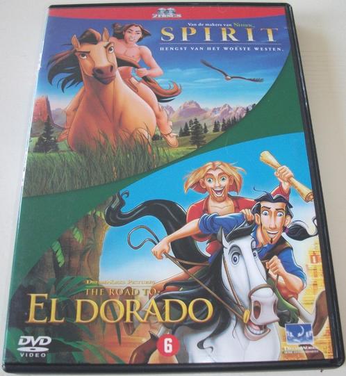 Dvd *** SPIRIT & THE ROAD TO EL DORADO *** 2-Disc Boxset, Cd's en Dvd's, Dvd's | Tekenfilms en Animatie, Zo goed als nieuw, Tekenfilm