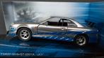 Nissan Skyline GT-R BNR34 Brian 1:32 Jada Fast Furious Pol, Hobby en Vrije tijd, Modelauto's | 1:32, Verzenden, Nieuw, Auto, Overige merken