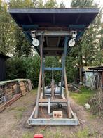 Schaarhefbrug met rijbanen, verdiepinglift, metseltafel,, Ophalen, Gebruikt