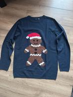 Livergy heren kersttrui blauw peperkoekmannetje maat M, Diversen, Kerst, Ophalen of Verzenden, Zo goed als nieuw