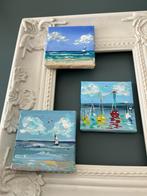 Zeilbootje ~ zee meeuw ~ kleintje kunst ~ atelier, Ophalen of Verzenden