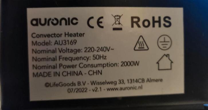 Elektrische Kachel, Huis en Inrichting, Kachels, Zo goed als nieuw, Vrijstaand, Overige soorten, Elektrisch, Ophalen of Verzenden