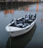 Zeer complete visboot met nieuwe motor en trailer, Watersport en Boten, Vis- en Consoleboten, Ophalen, Tot 10 pk, Overige brandstoffen