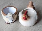 2 schattige terracotta bloempotjes., Rond, Binnen, Ophalen of Verzenden, Zo goed als nieuw