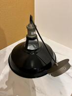 Nieuw - Zwarte industrial hanglamp, Nieuw, Ophalen of Verzenden, Metaal, Minder dan 50 cm