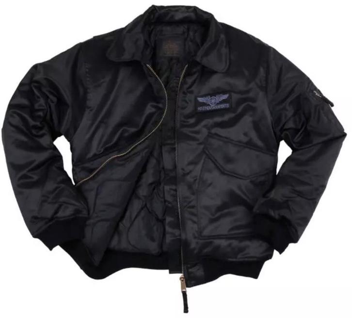 Pilotenjassen flightjacket zwart groen bomberjas, Kleding | Heren, Jassen | Winter, Nieuw, Overige maten, Overige kleuren, Ophalen of Verzenden