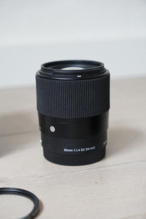 Sigma 30mm f/1.4 DC DN Sony E-mount objectief lens, Audio, Tv en Foto, Fotografie | Lenzen en Objectieven, Gebruikt, Standaardlens