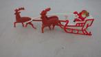 Kerstman op slee van kunststof, Ophalen of Verzenden