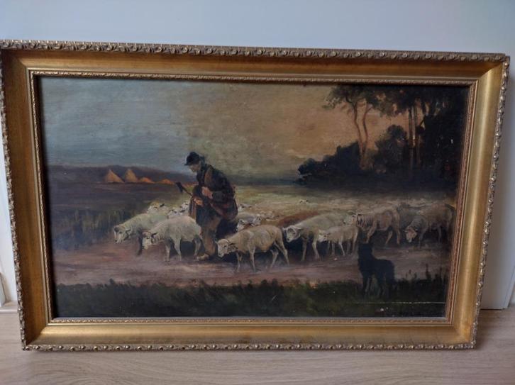 Schilderij, Antiek en Kunst, Kunst | Schilderijen | Klassiek, Verzenden