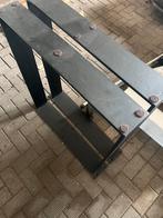 Set Stalen poten gepoedercoat (bartafel), Ophalen, Industrieel, modern, 50 tot 100 cm, Zo goed als nieuw