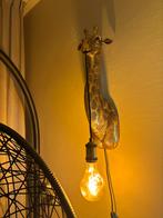 Gouden Giraffe Wandlamp - Bieden!, Huis en Inrichting, Ophalen of Verzenden, Gebruikt, Kunststof