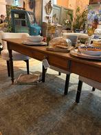 Antieke engelse eettafel, hout, bureau, landelijk wonen, Ophalen of Verzenden