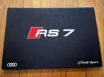 Audi RS7 autofolder 2016 hardcover brochure, Boeken, Auto's | Folders en Tijdschriften, Ophalen of Verzenden, Zo goed als nieuw