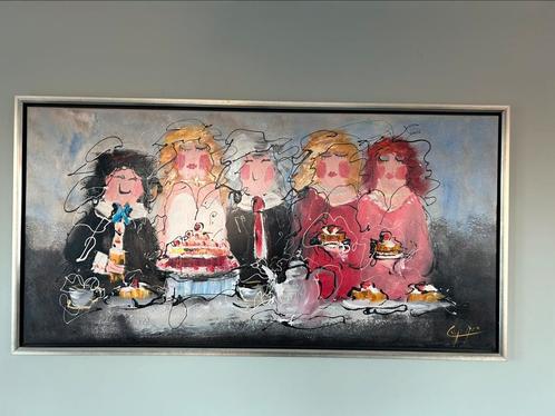 Schilderij Caspar van Houten (inclusief lijst), Antiek en Kunst, Kunst | Schilderijen | Abstract, Ophalen
