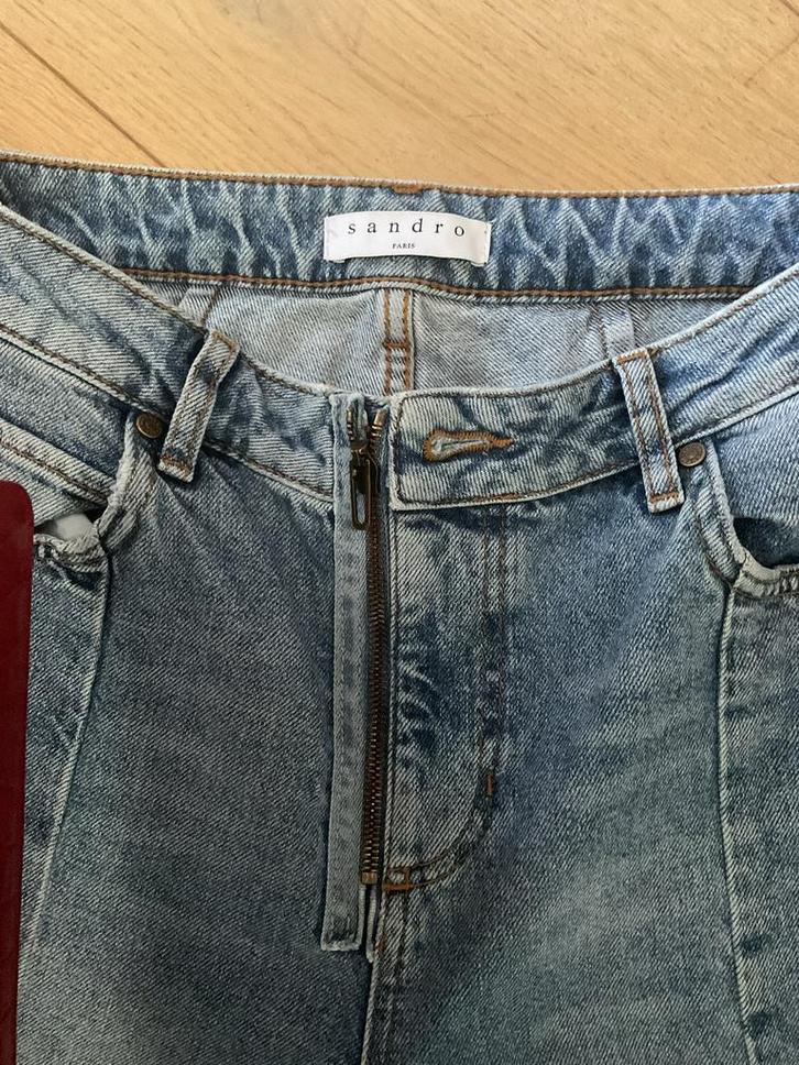 FIJNE SPIJKERBROEK VAN HET MOOIE FRANSE MERK"SANDRO" MT 36/3, Kleding | Dames, Spijkerbroeken en Jeans, Gedragen, W28 - W29 (confectie 36)