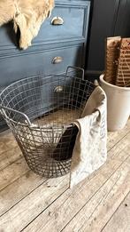 Brocante aardapelmand / draadmand, Huis en Inrichting, Woonaccessoires | Schalen en Manden, Ophalen, Zo goed als nieuw, Overige materialen