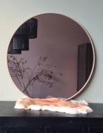 Spiegel rond rose tint D70 Wandspiegel Mirror round, Ophalen, Rond, Zo goed als nieuw, Minder dan 100 cm