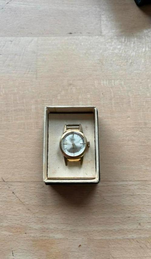 Antiek Gamo horloge, Sieraden, Tassen en Uiterlijk, Horloges | Dames, Gebruikt, Overige merken, Leer, Ophalen of Verzenden