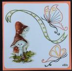 geborduurde kaarten zonder tekst 3, Hobby en Vrije tijd, Kaarten | Zelfgemaakt, Ophalen of Verzenden, Nieuw, Overige thema's