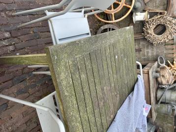 Hardhouten tuinset - tafel incl 4 stoelen  beschikbaar voor biedingen