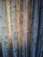 Laura Ashley linnen overgordijnen met bloemmotief, Gebruikt, 200 cm of meer, Bloemen, Ophalen of Verzenden