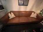 Leren bank, Huis en Inrichting, Banken | Sofa's en Chaises Longues, 250 tot 300 cm, Gebruikt, Minder dan 75 cm, Driepersoons