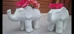 Olifant bloempotten te koop, Gebruikt, Overige kleuren, Ophalen of Verzenden, Glas