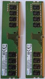 2 x Samsung ddr4 2666Mhz dimm 8GB, Computers en Software, RAM geheugen, Ophalen of Verzenden, Gebruikt, DDR4, Desktop