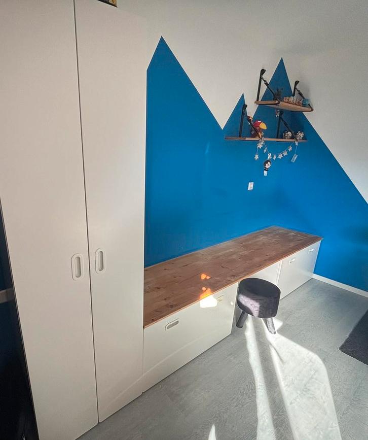 Småstad/Platsa Kledingkast + Speelgoedkisten, Huis en Inrichting, Kasten | Kledingkasten, 150 tot 200 cm, 50 tot 100 cm, 50 tot 75 cm