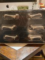 6 Teckel messenleggers - Honden messensteunen - Christy aus, Bruin, Ophalen of Verzenden, Zo goed als nieuw, Metaal