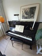 zwarte piano Maetzke, nw binnenwerk, mooie klank, moet weg, Muziek en Instrumenten, Piano's, Ophalen, Gebruikt, Zwart, Piano