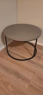 Betonlook salon tafel, Huis en Inrichting, Tafels | Salontafels, Ophalen, 50 tot 100 cm, Rond, 50 tot 100 cm