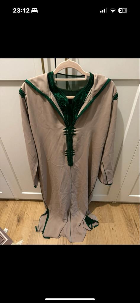 Djellaba jellaba  S/M - Oversized Model, Kleding | Dames, Jurken, Zo goed als nieuw, Maat 36 (S), Beige, Ophalen of Verzenden