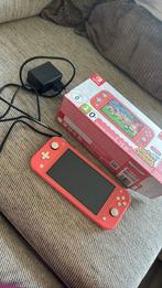 Nintento switch lite roze, Spelcomputers en Games, Spelcomputers | Nintendo Switch Lite, Ophalen, Roze of Coral, Zo goed als nieuw