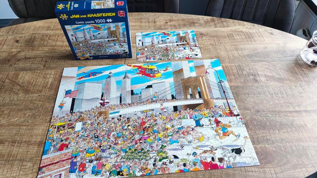 Jan van Haasteren - New York Marathon Puzzel, Hobby en Vrije tijd, Denksport en Puzzels, Ophalen of Verzenden, 500 t/m 1500 stukjes