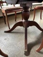 Biedermeier Mahonie Tafel met 4 Stoelen - Uitschuifbaar, Ophalen