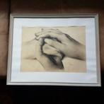 Prachtige orig. Tekening liefdevolle handen gesign PP, Ophalen