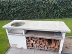 Betonnen blad Buitenkeuken Kamado, Ophalen, Gebruikt, Houtskool, Vrijstaand