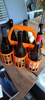 Flessendrager voor 6 flessen vintage, Huis en Inrichting, Kunststof, Gebruikt, 5 tot 15 flessen, Ophalen of Verzenden