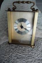 tafelklok germany jaren 50 quartz geheel koper, Antiek en Kunst, Antiek | Klokken, Ophalen of Verzenden