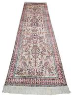 Handmade oriental silk carpet carpet runner pink 96x312cm, Huis en Inrichting, Crème, Gebruikt, 200 cm of meer, HYPE POP-UP