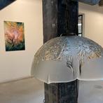 Grote Baltmann-leuchten vintage jaren 60 70 bloemen glas, Ophalen, ., 2de hands, .