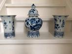 Origineel Delfts Blauw handgeschilderd 3-delig kaststel, Antiek en Kunst, Ophalen