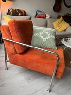 Vintage retro rib stoelen oranje, Huis en Inrichting, Ophalen, Gebruikt, Twee, Overige kleuren