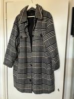 EMILIA LAY ( PETER HAHN) wollen jas zwart/wit maat 46, Overige kleuren, EMILIA LAY, Maat 46/48 (XL) of groter, Ophalen of Verzenden