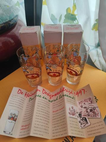 3 fluitjes meesterwerkje  van Heineken in dozen compleet beschikbaar voor biedingen