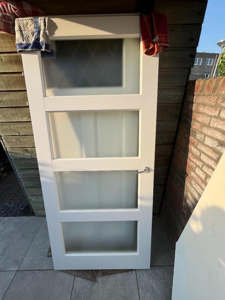 (Massieve) Opdek Binnendeur Te Koop, Doe-het-zelf en Verbouw, Deuren en Horren, Zo goed als nieuw, Binnendeur, 200 tot 215 cm