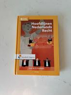 Boek Hoofdlijnen Nederlands Recht - Loonstra - 12e druk, Boeken, Ophalen of Verzenden, Gamma, Zo goed als nieuw, HBO